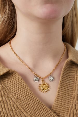 Necklace shimmering sun - Gold Color silver h5 Picture2